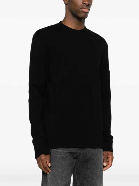 Pulovere Givenchy Givenchy Crew-Neck Wool Sweater Black Barbati (BM 17664462) 3