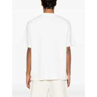 Tricouri DRÔLE DE MONSIEUR pentru Barbati - Tricouri DRLE DE MONSIEUR Le T-Shirt Golfeur White Crewneck T-Shirt With Print On The Front In Cotton Man WHITE Barbati (BM 17665416) - B-mall.ro