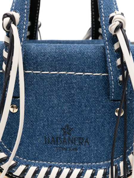 Genti de mana CUBA LAB Cuba Lab Habanera Azul - Denim Blue Jeans Tote Bag BLUE Femei (BM 17665497) 4
