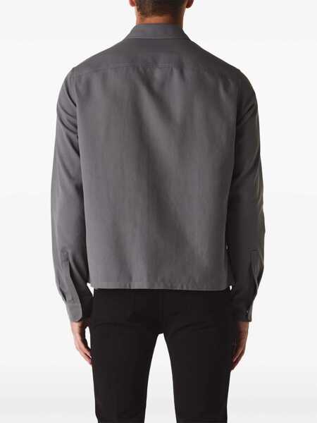 Camasi Rick Owens Rick Owens Technical Fabric Overshirt GREY Barbati (BM 17666805) 3