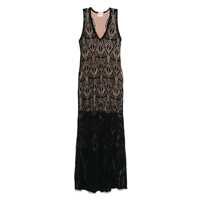 Rochii Liu Jo Black Lace Long Dress Femei