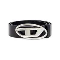 Curele Diesel Black Leather Belt Barbati