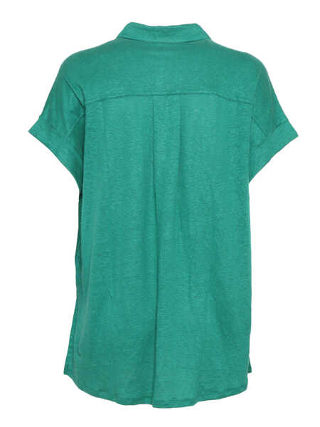 Camasi Filatures Du Lion SHORT SLEEVE SHIRT Green Femei (BM 17667759) 2