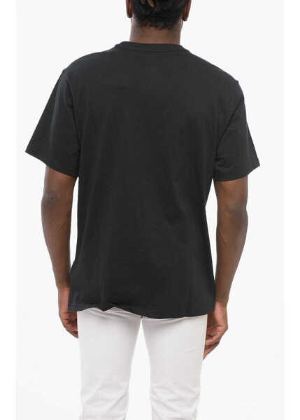 Tricouri Converse All Star Chuck Taylor Cotton Crew-Neck T-Shirt With Contrast Black Barbati (BM 17667856) 2