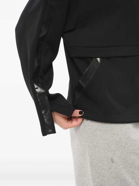 Bluze de trening Armani Emporio Zip-Up Hoodie With Coated Details Black Femei (BM 17667859) 4