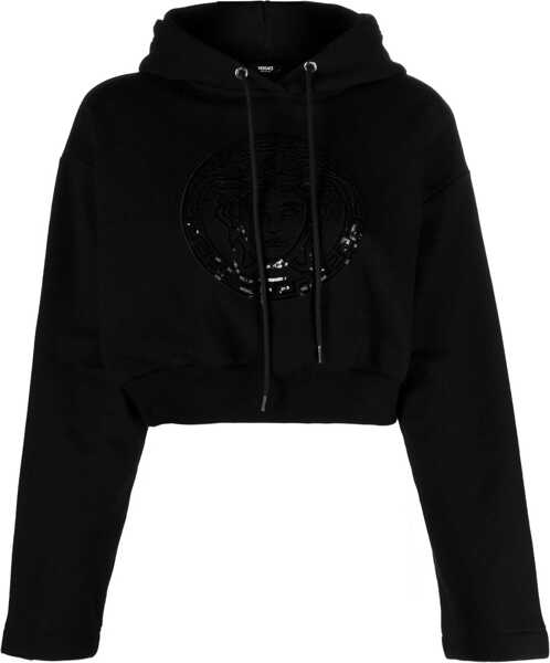 Bluze de trening Versace Cropped Fit Medusa Hoodie Black Femei (BM 17667883) 1