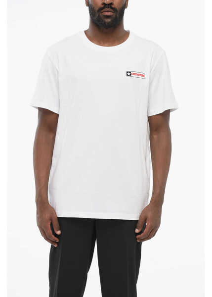 Tricouri Converse Standard Fit Crew-Neck T-Shirt With Back Maxi Print White Barbati (BM 17668000) 1