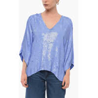 Bluze Long Sleeved Top With Allover Sequins Femei