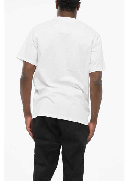 Tricouri Converse All Star Chuck Taylor Cotton Crew-Neck T-Shirt With Contrast Black & White Barbati (BM 17668102) 2