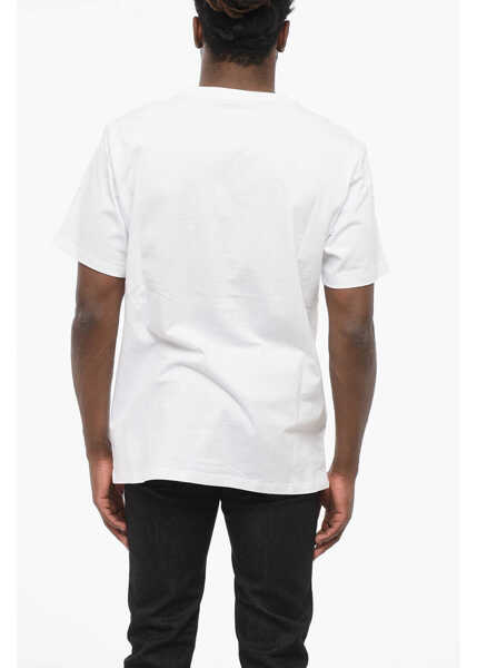 Tricouri Converse Front Printed Crew-Neck T-Shirt White Barbati (BM 17668129) 2