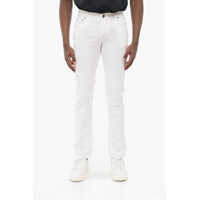 Blugi slim fit CORNELIANI Id Light Wash Stretch Denim Jeans 18Cm