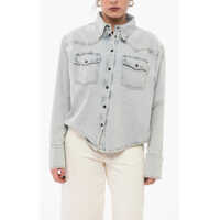 Camasi de blugi Denim Shirt With Front Pockets Femei