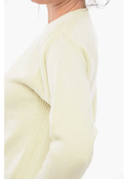 Pulovere SA SU PHI Crew Neck Pure Cashmere Sweater Yellow Femei (BM 17668285) 3