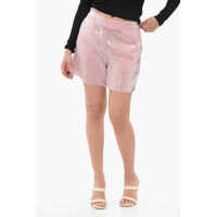 Pantaloni scurti Allover Sequined High-Waisted Shorts Femei