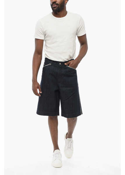 Pantaloni scurti Dolce & Gabbana Dark Washed Denim Shorts With Contrasting Details Blue Barbati (BM 17668315) 4