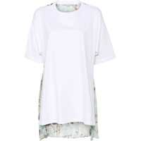 Tricouri Asymmetric T-Shirt With Chiffon Detail Femei