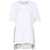 Stella McCartney Asymmetric T-Shirt With Chiffon Detail White