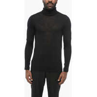 Pulovere Extrafine Stretch Wool Sweater With Turtleneck Barbati