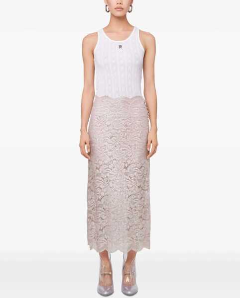 Fuste casual RABANNE Long Lace Skirt PINK Femei (BM 17668411) 2