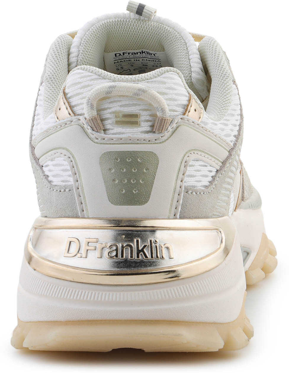 Sneakers D.Franklin 347 Track Flame Metallic Gold Beige Femei (BM 17668474) 5