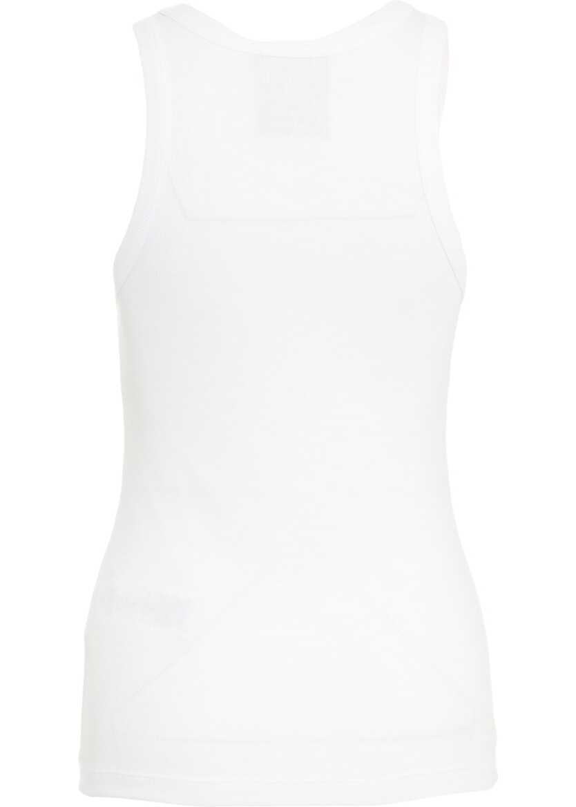 Tricouri Semicouture Tank Top with rhinestones Rachel White Femei (BM 17668486) 3