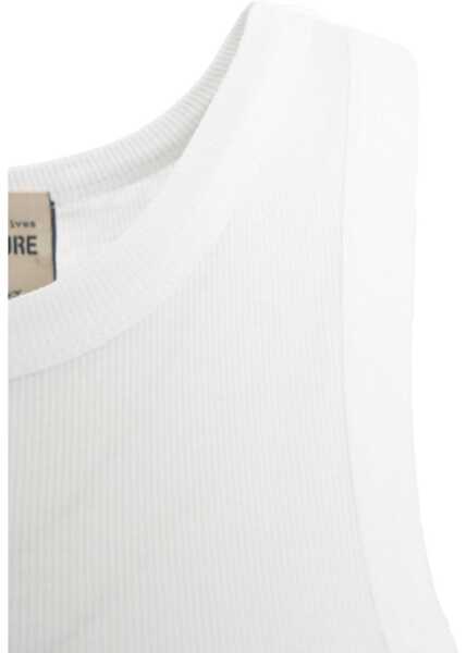 Tricouri Semicouture Tank Top with rhinestones Rachel White Femei (BM 17668486) 4