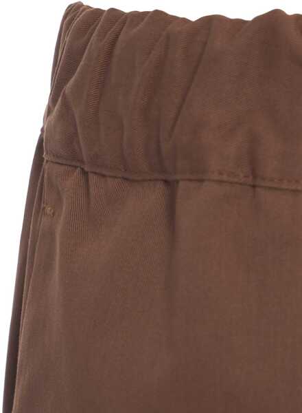 Pantaloni casual Semicouture Gabardine pants Buddy Brown Femei (BM 17668537) 5