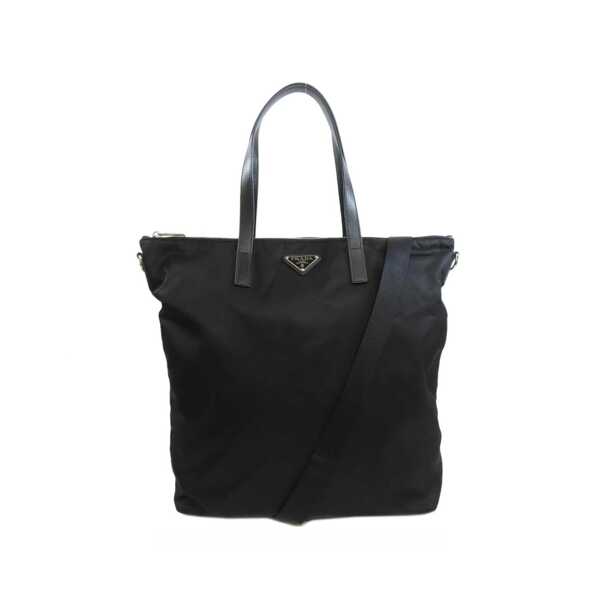 Genti de mana Prada Prada Pattina Nylon Tote Bag Black Femei (BM 17668647) 1