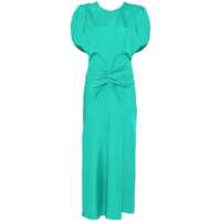 Rochii Victoria Beckham 'Gathered Waist Midi' Dress Femei