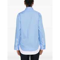 Camasi Victoria Beckham Dama - Camasi Victoria Beckham Victoria Beckham Relaxed Double-Layer Shirt BLUE Femei (BM 17669181) - B-mall.ro