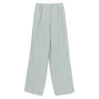 Pantaloni casual Forte_Forte Chic Linen Canvas Darted Pants Clothing Femei
