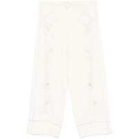 Pantaloni casual Forte_Forte Oniric Blossom Embroidery Linen Drawstring Pants Clothing Femei