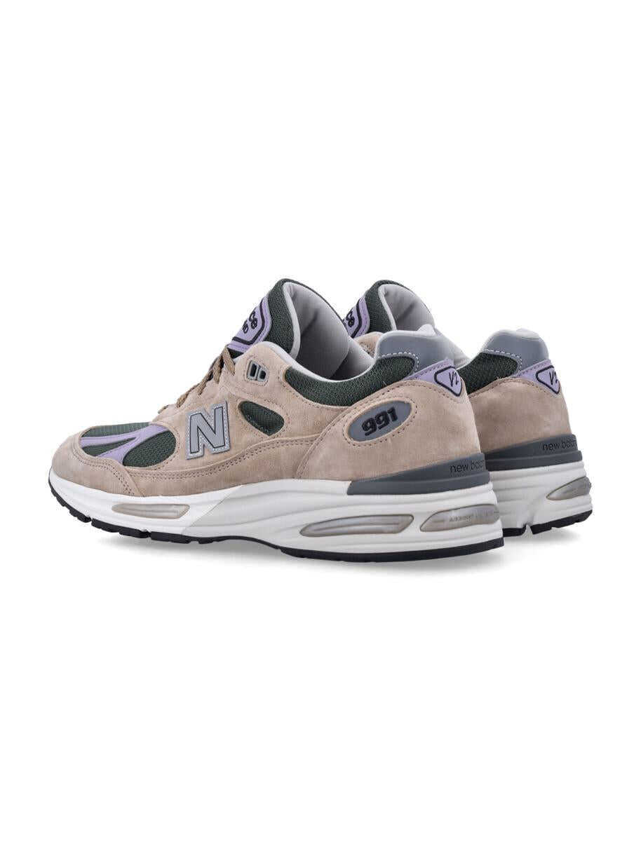 Sneakers New Balance New Balance Made In Uk 991V2 Shoes TAN GREEN PURPLE Femei (BM 17670261) 4