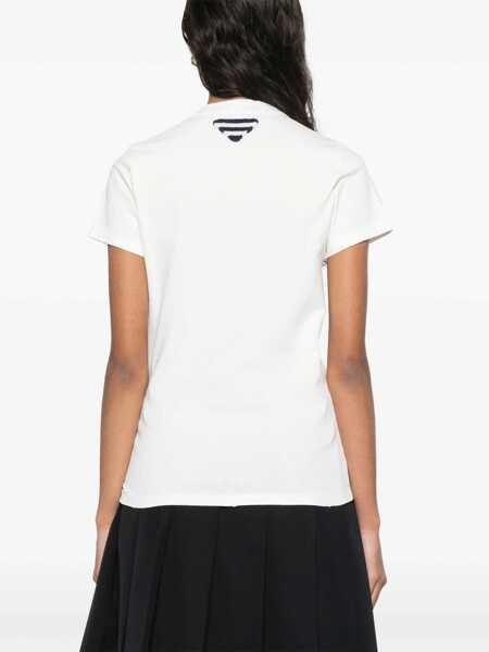 Tricouri Prada Prada Cotton Crew-Neck T-Shirt WHITE Femei (BM 17670501) 4