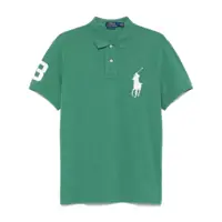 Tricouri Polo Polo Ralph Lauren Short-Sleeved Green Cotton Polo Shirt Barbati