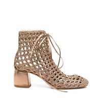 Bocanci Forte_Forte Hand-Woven Chic Ankle Boots Shoes Femei