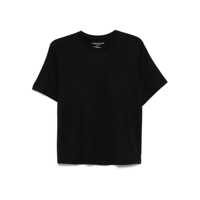 Tricouri Majestic Filatures Black Round Neck T-Shirt Femei