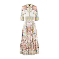 Rochii Etro Cotton Dress With Floral Print Balance Femei