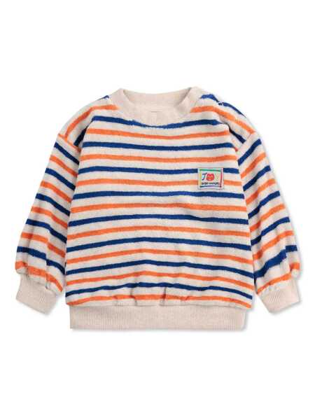 Bluze de trening Bobo Choses Striped terry cloth sweatshirt Multicolor Fete (BM 17678322) 1