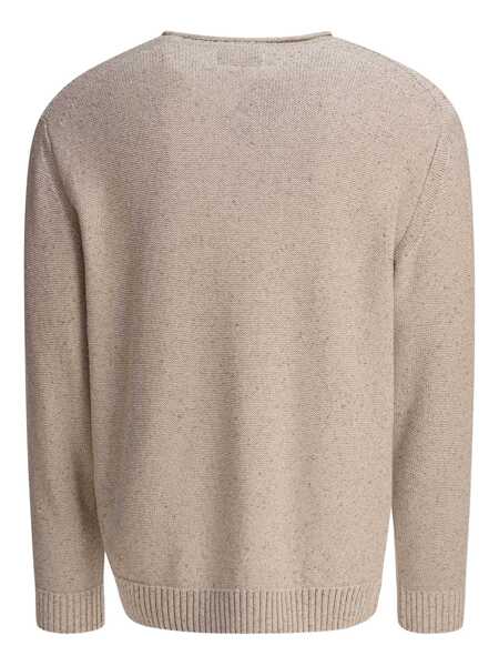 Pulovere Beams Plus Round neck roll sweater Beige Barbati (BM 17678490) 2