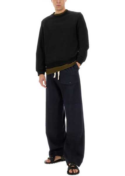 Pantaloni casual Dries Van Noten Cotton Pants BLUE Barbati (BM 17886040) 2