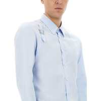 Camasi Alexander McQueen pentru Barbati - Camasi casual Alexander McQueen Harness Shirt With T Buckle AZURE Barbati (BM 17886124) - B-mall.ro