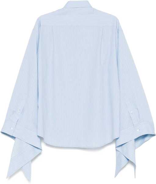 Bluze Balenciaga Blouse With Knotted Cuffs BABY BLUE Femei (BM 17886145) 2