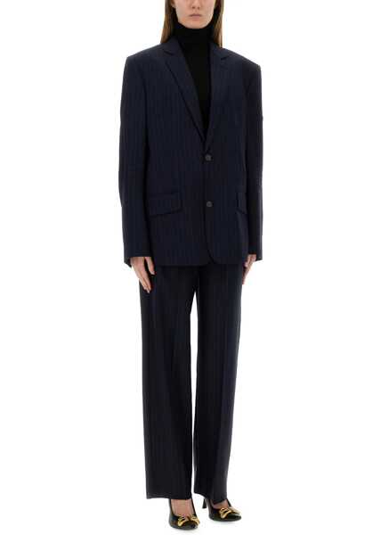 Pantaloni casual Balenciaga Striped Pants With Elastic BLUE Femei (BM 17886157) 2