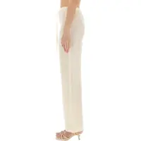 Pantaloni casual 120% LINO Dama - Pantaloni casual 120 LINO Linen Pants IVORY Femei (BM 17886178) - B-mall.ro