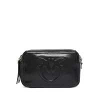 Genti de umar Pinko 'Carrie' Black Leather Crossbody Bag Femei