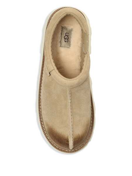 Mocasini UGG Tasman Beige Mule With Raised Sole In Suede Man Beige Barbati (BM 17888085) 4
