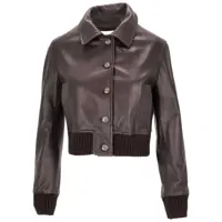 Geci La Rose Leather Jacket Nappa Femei