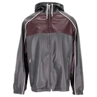 Geci La Rose Hooded Leather Vintage Jacket Femei