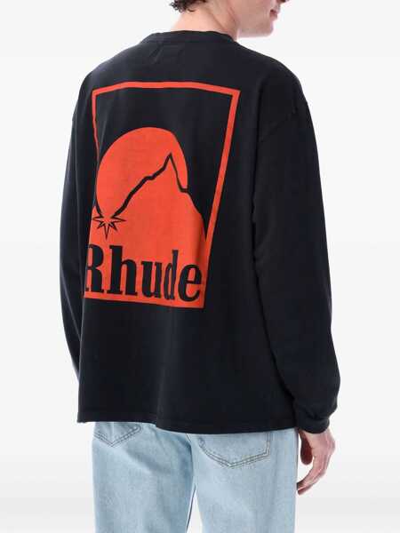 Tricouri RHUDE Rhude Moonlight Badge T-Shirt VINTAGE BLACK Barbati (BM 17889582) 2